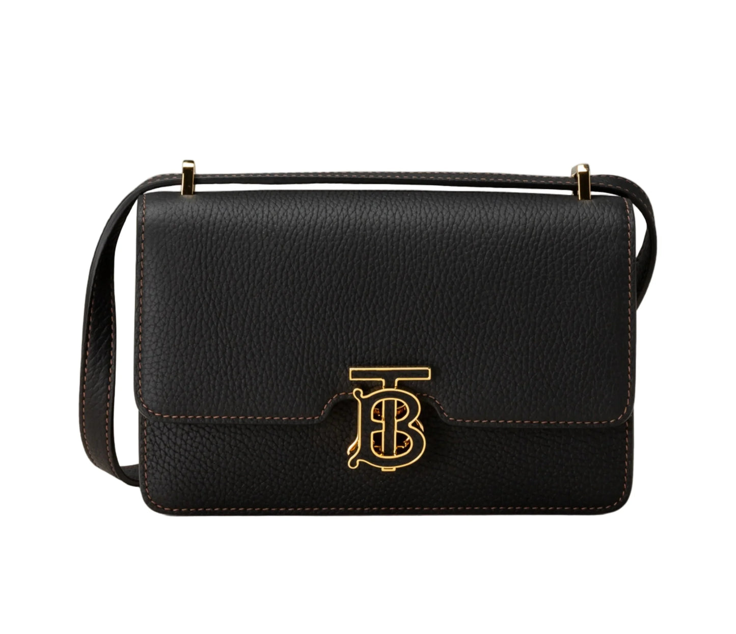 BURBERRY Mini Leather TB Cross-Body Bag "Black"