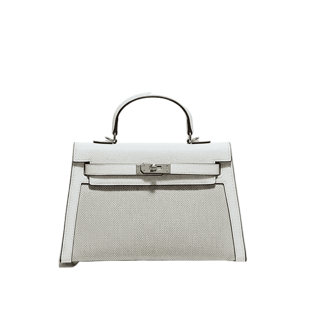 Hermes Kelly Canvas 19 Rose Pink