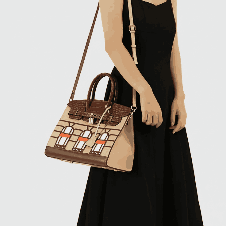 Hermes Sac Faubourg Birkin 20 Matte Alligator "Beige"