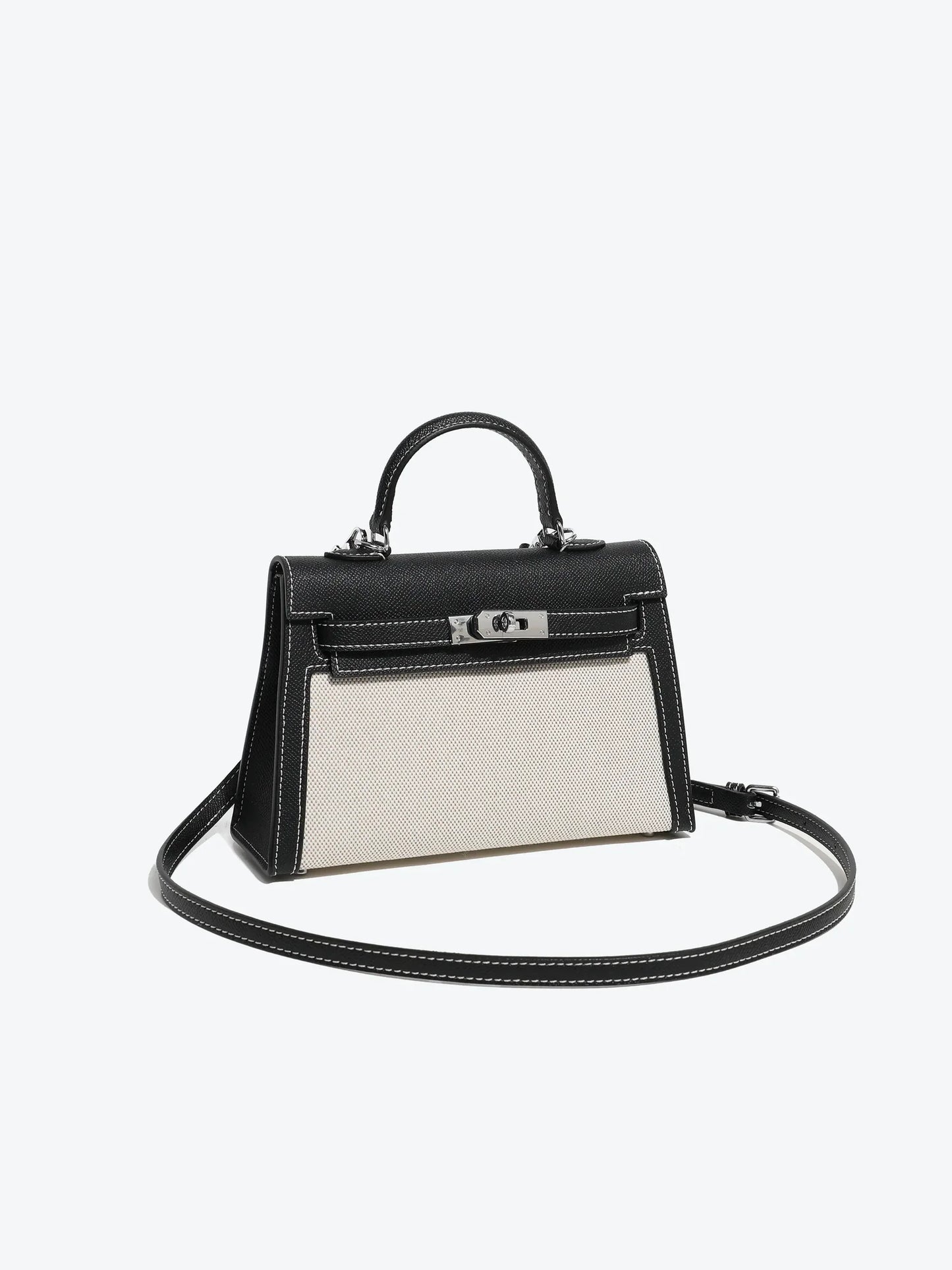 Hermes Kelly Canvas 19 Swift Black