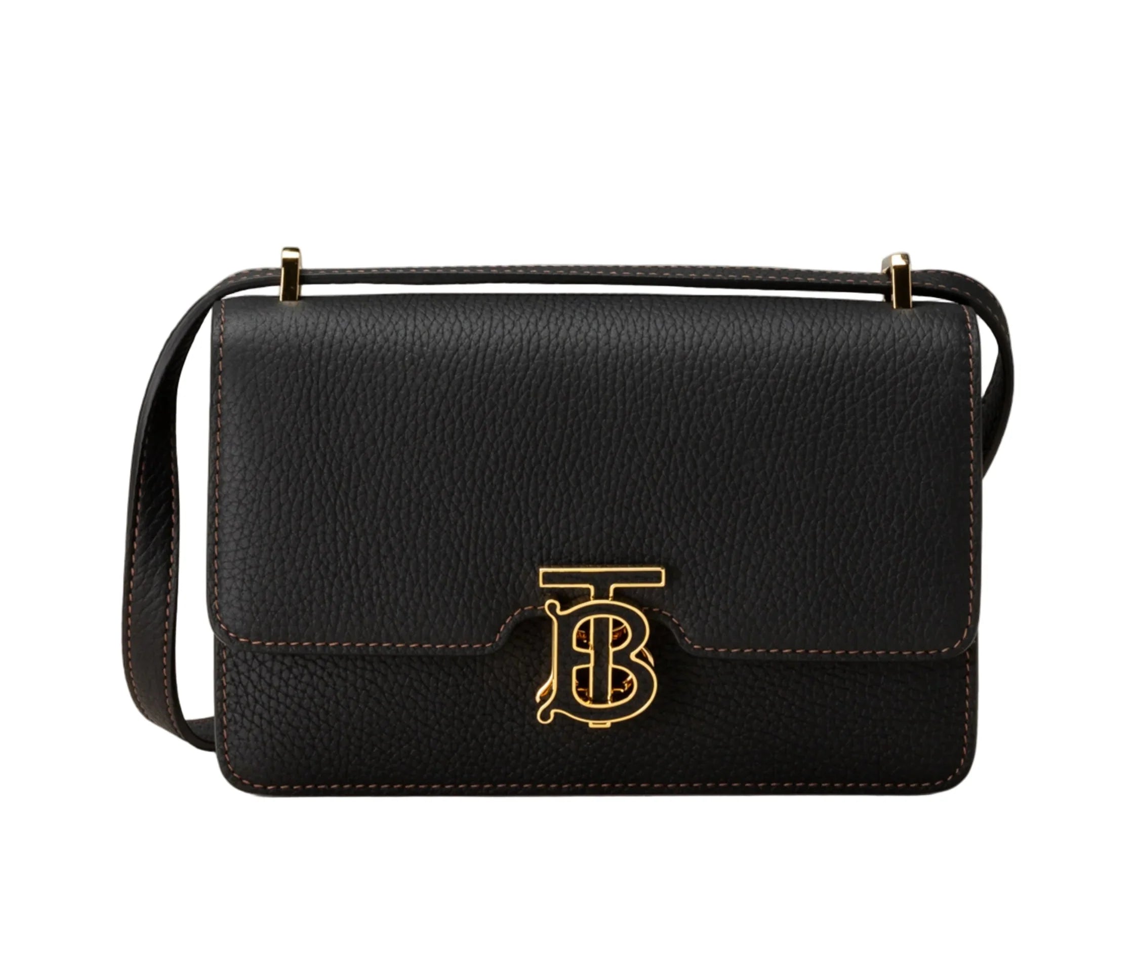 BURBERRY Mini Leather TB Cross-Body Bag "Black"