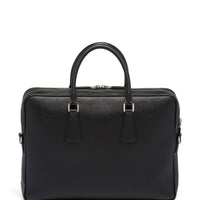 PRADA Black Saffiano Leather Business Bag - Bagistaofficial