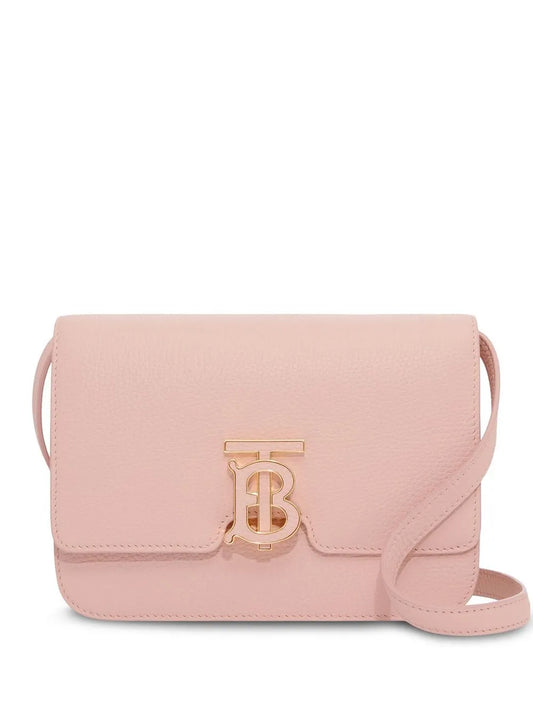BURBERRY Mini Leather TB Cross-Body Bag "Pink"