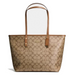 Coach Premium Zip Tote Bag Signature Canvas  