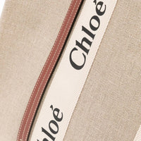 Chloé large Woody cotton tote bag - Bagistaofficial