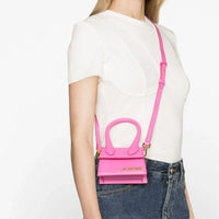 Jacquemus Le Chiquito leather "Hot Pink" - Bagistaofficial