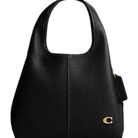 Coach Lana 23 pebbled leather shoulder bag "Black" - Bagistaofficial