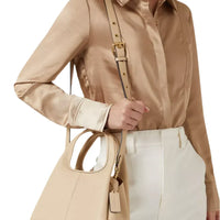 Coach Lana 23 pebbled leather shoulder bag "Ivory" - Bagistaofficial