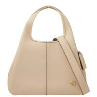 Coach Lana 23 pebbled leather shoulder bag "Ivory" - Bagistaofficial
