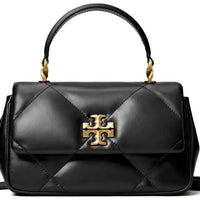 Tory Burch Kira diamond quilt-top handle "Black" - Bagistaofficial