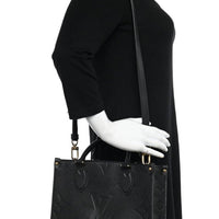 LOUIS VUITTON Empreinte Monogram Giant Onthego PM "Black" - Bagistaofficial