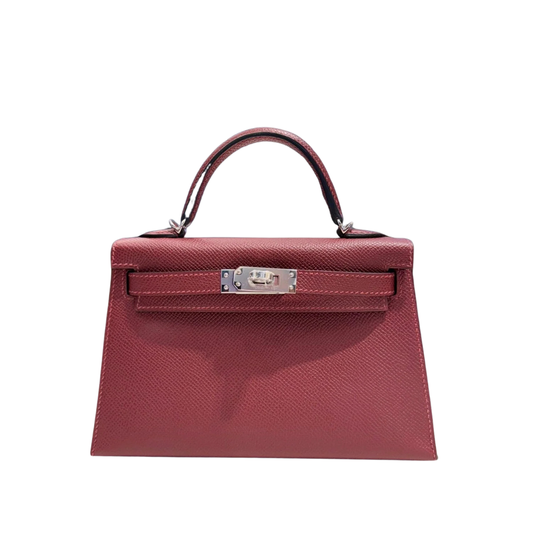 Hermes Kelly 22 Rouge Maroon
