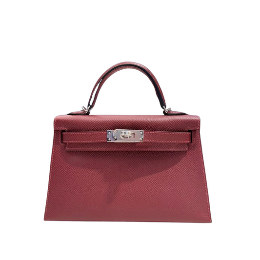 Hermes Kelly 22 Rouge Maroon