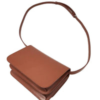 BURBERRY Mini Leather TB Cross-Body Bag "Brown"