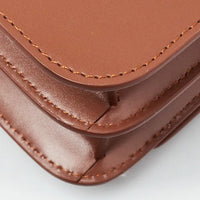 BURBERRY Mini Leather TB Cross-Body Bag "Brown"