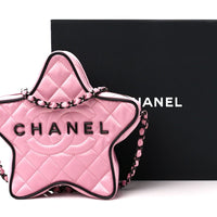 CHANEL Satin Quilted Walk of Fame Star Bag "Pink" - Bagistaofficial