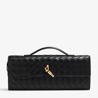 Bottega Veneta Andiamo Long Clutch "Black" - Bagistaofficial