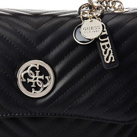 GUESS Blakely Top Handle Flap Sling Bag "Black" - Bagistaofficial