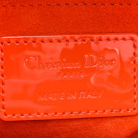Christian Dior  Patent Cannage Mini Lady Dior Orange