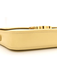 CELINE Shiny Calfskin Triomphe Shoulder Bag "Papyrus" - Bagistaofficial