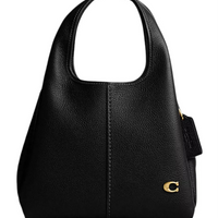 Coach Lana 23 pebbled leather shoulder bag "Black" - Bagistaofficial