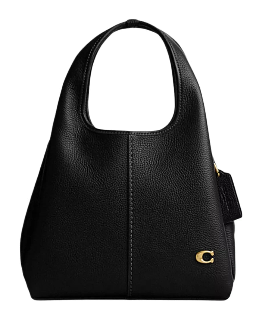 Coach Lana 23 pebbled leather shoulder bag "Black" - Bagistaofficial
