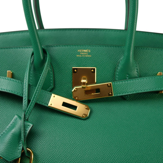 Hermes Birkin Togo Sellier Vert Green Leather