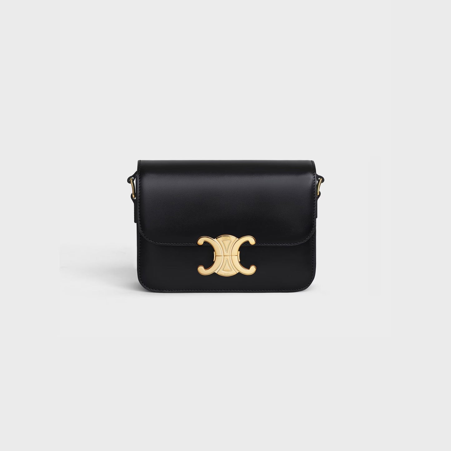 CELINE Shoulder Bag Claude In Natural Calfskin "Black" - Bagistaofficial
