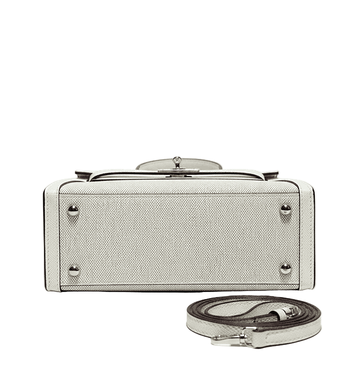 Hermes Kelly Canvas 19 White