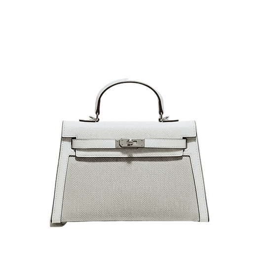 Hermes Kelly Canvas 19 Rose Pink