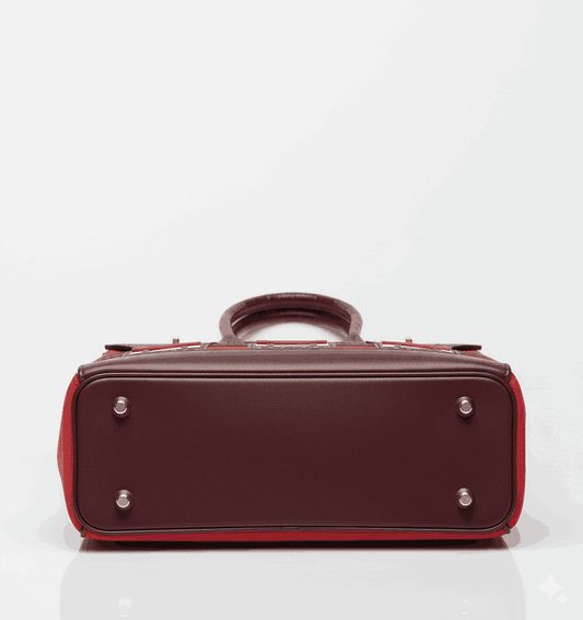 Hermes Sac Faubourg Birkin 20 Matte Alligator "Red"