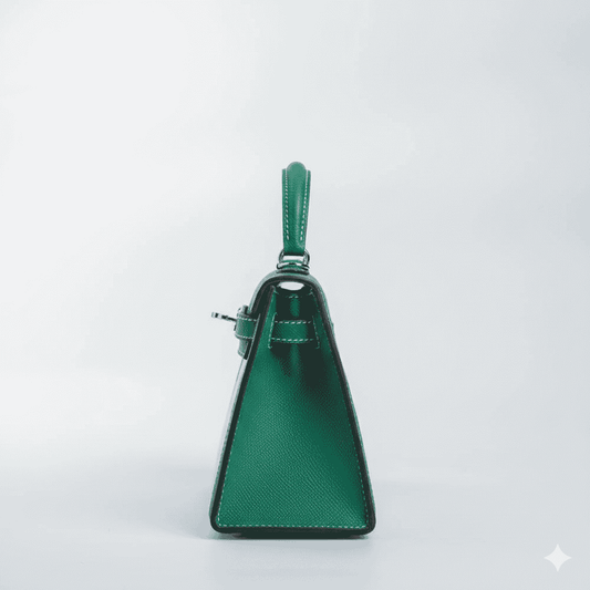 Hermes Kelly Canvas 19 Green