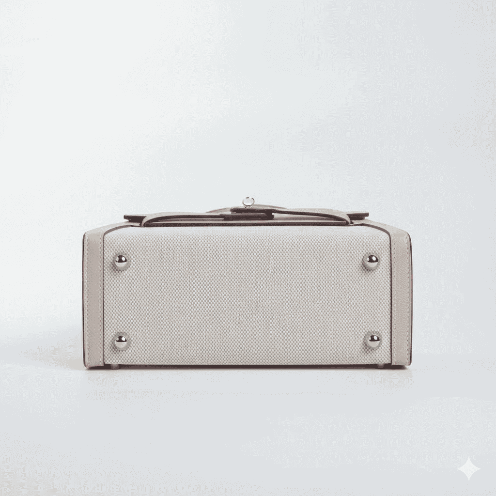 Hermes Kelly Canvas 19 Rose Pink