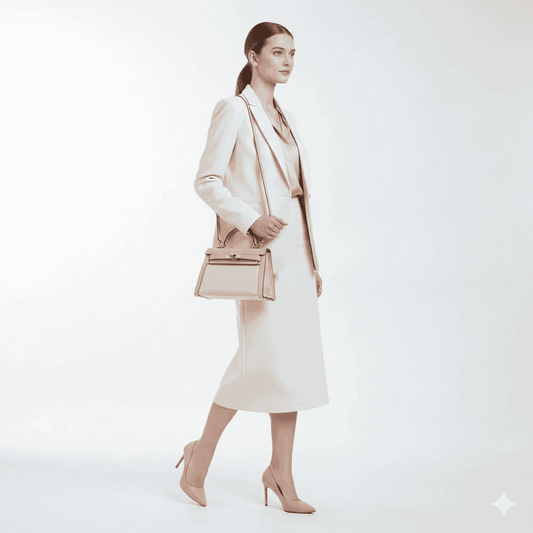 Hermes Kelly Canvas 19 Rose Pink