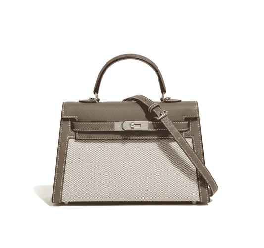 Hermes Kelly Canvas 19 Green