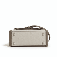 Hermes Kelly Canvas 19 Grey