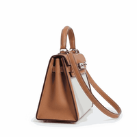 Hermes Kelly Canvas 19 Brown