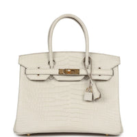 Hermes Birkin Bronze Croc Effect Leather