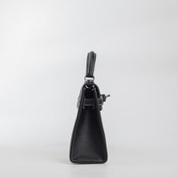 Hermes Kelly Canvas 19 Swift Black