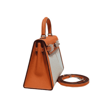 Hermes Kelly Canvas 19 Orange