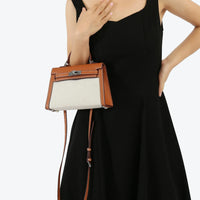 Hermes Kelly Canvas 19 Brown