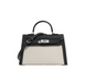 Hermes Kelly Canvas 19 Swift Black
