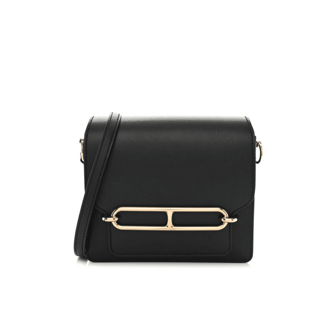 Hermes  Evergrain Mini Sac Roulis Black