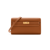 Hermes  Epsom Verso Kelly Wallet To Go Nata Jaune Poussin
