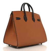 HERMES Madame Calfskin Matte Alligator Epsom Faubourg Day Birkin Sellier 20 Gold Ebene "Orange" - Bagistaofficial