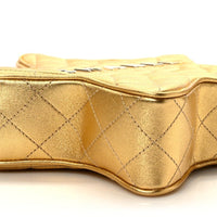 CHANEL Lambskin Quilted Walk of Fame Star Bag "Gold" - Bagistaofficial