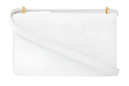 BURBERRY Mini Leather TB Cross-Body Bag "White" - Bagistaofficial