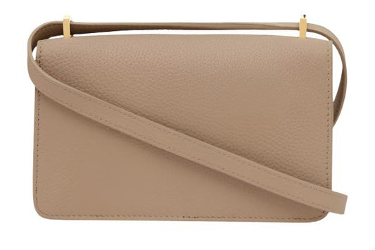 BURBERRY Mini Leather TB Cross-Body Bag "Beige" - Bagistaofficial