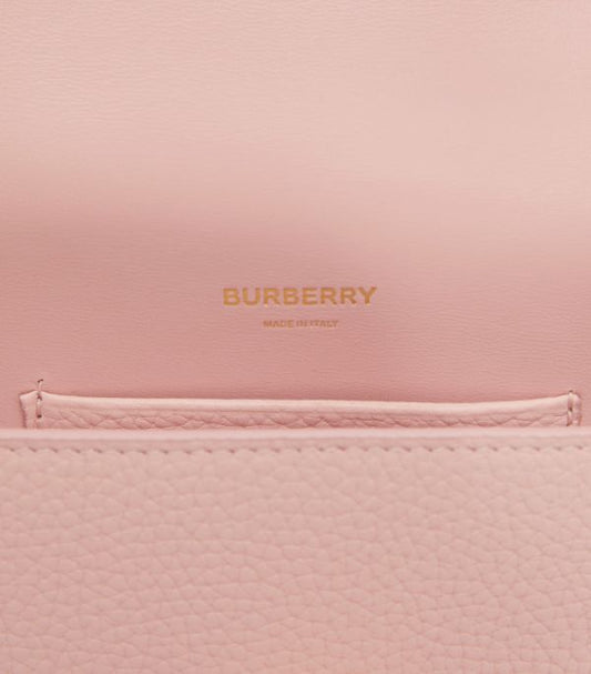 BURBERRY Mini Leather TB Cross-Body Bag "Pink" - Bagistaofficial