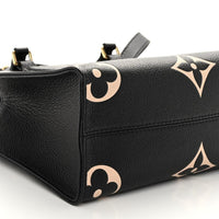 LOUIS VUITTON Empreinte Monogram Giant Onthego PM "Black Beige" - Bagistaofficial